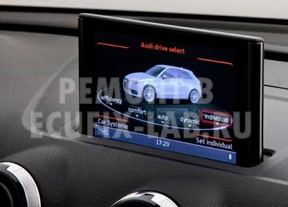 Ремонт и замена монитора экрана дисплея MMI Audi A3