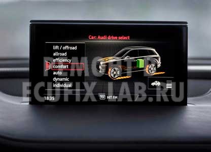 Ремонт и замена монитора экрана дисплея MMI Audi Q7 (4M)